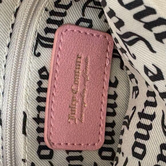 Juicy Couture Pink Icing Embossedlogo Double Gusset Crossbody NWOT 8x10 - Picture 7 of 10